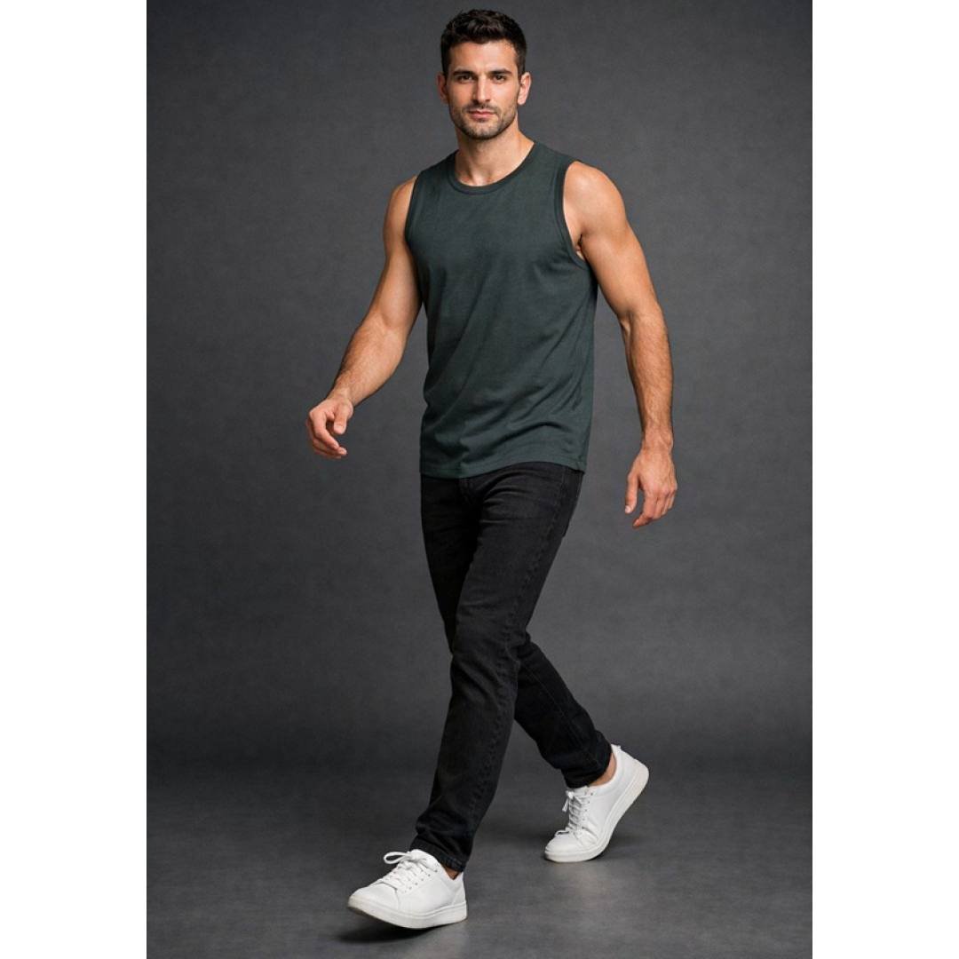 Regular Fit Sleeveless Vest T-Shirt